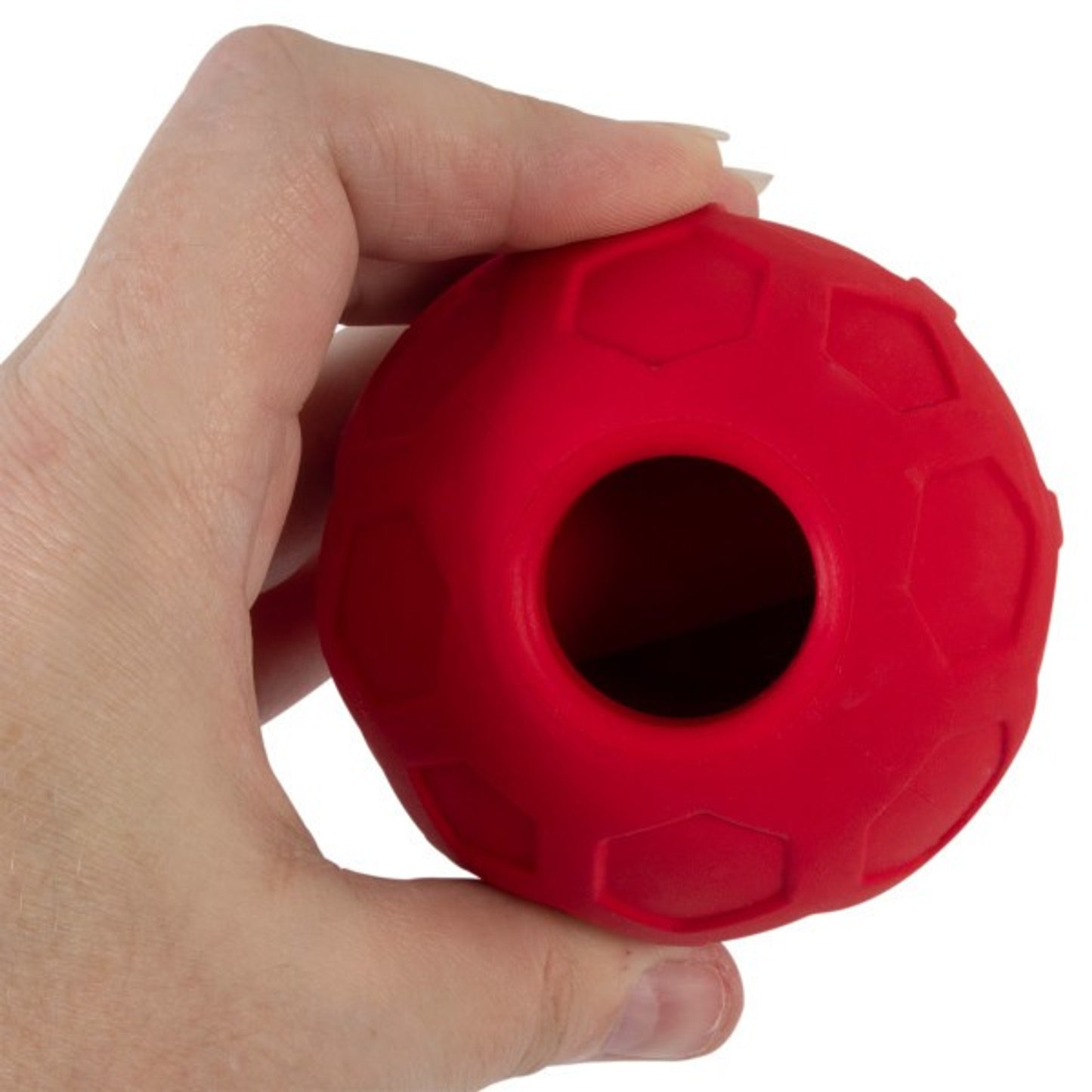 JW Tumble Teez Treat Toy Medium Red