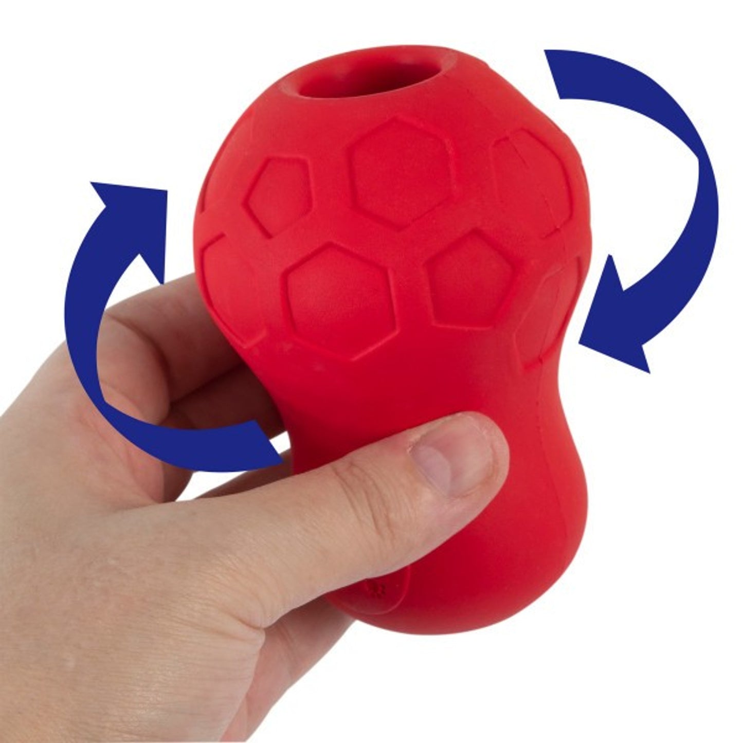 JW Tumble Teez Treat Toy Medium Red
