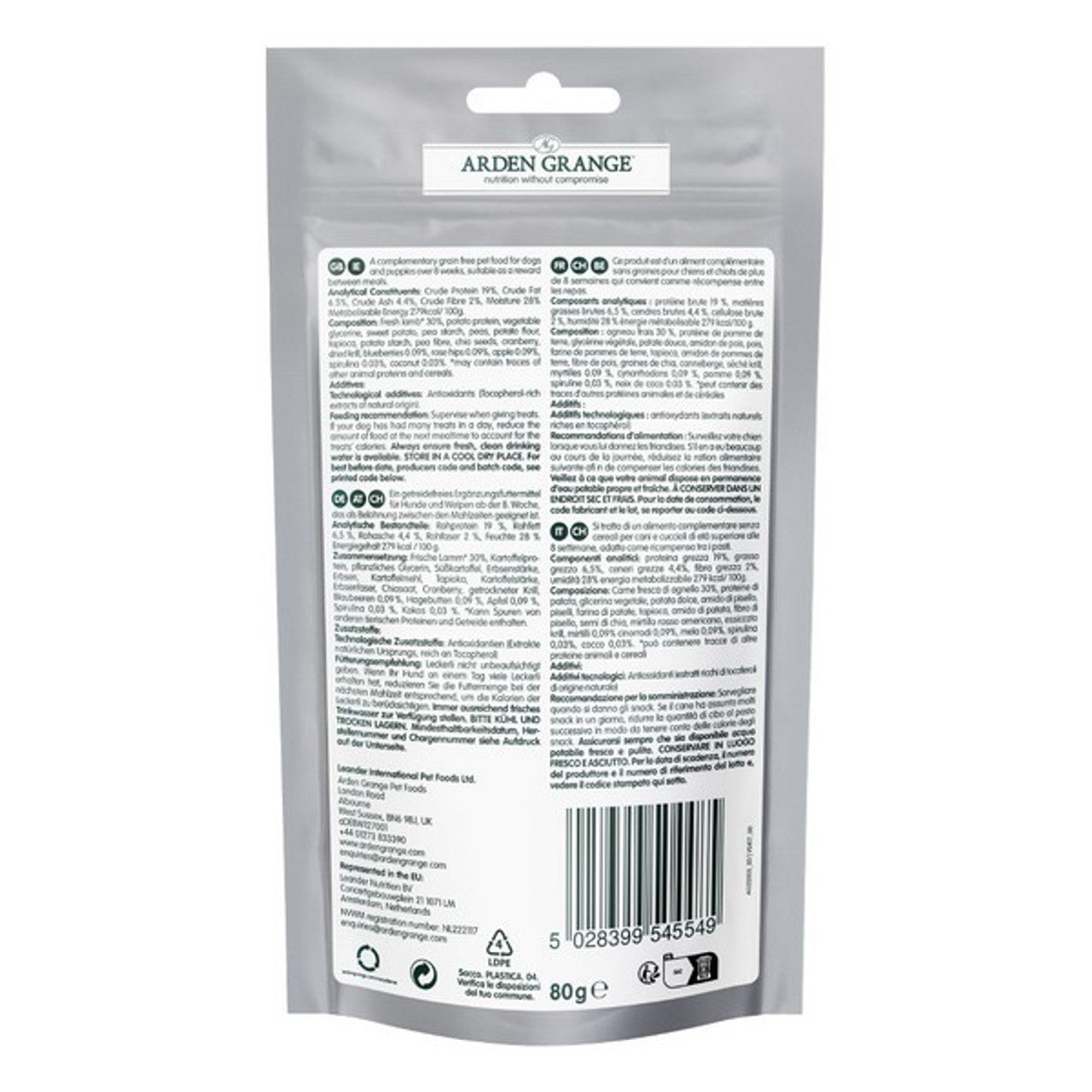 Arden Grange Training Treats Grain Free Lamb & Superfoods 80g
