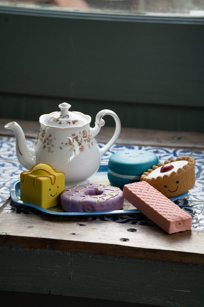 Petface Afternoon Tea Macaron Latex Dog Toy