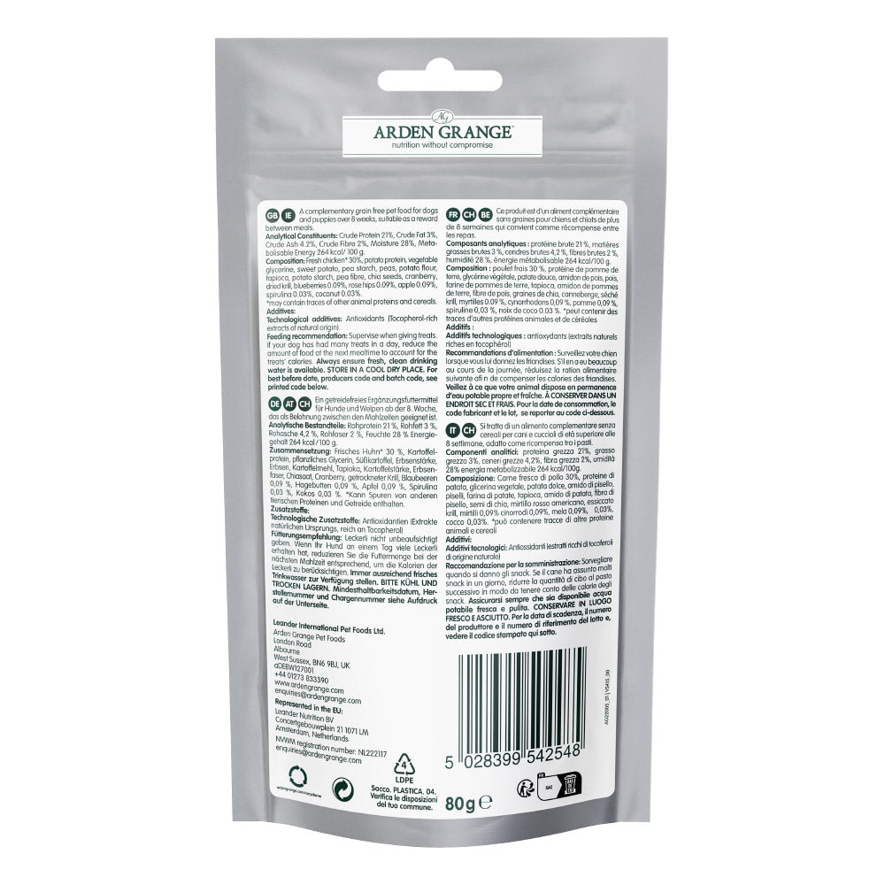 Arden Grange Training Treats Grain Free Chicken & Superfoods